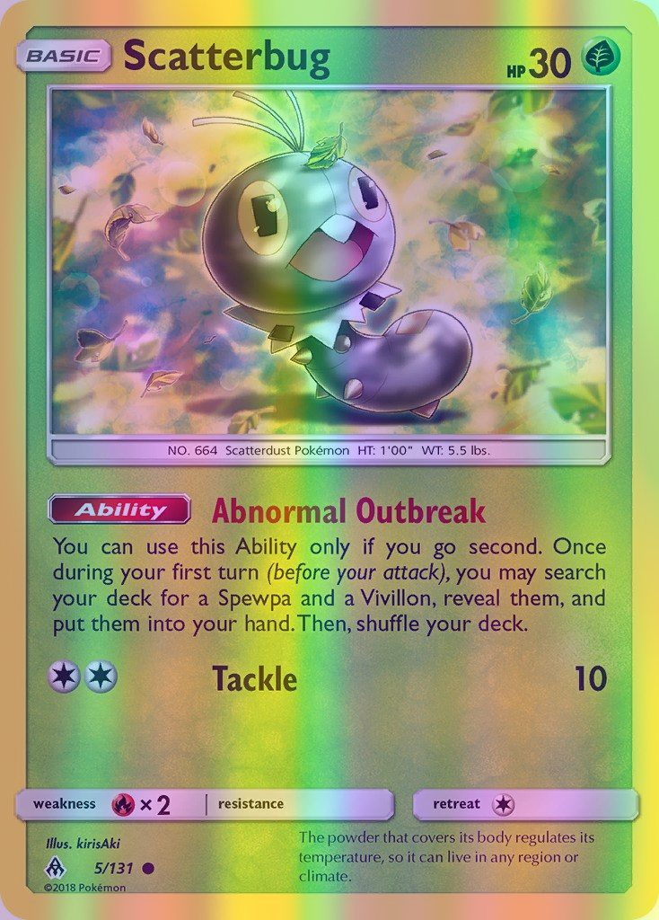 Scatterbug - 005/131 (FLI) Common - Near Mint Reverse Holofoil