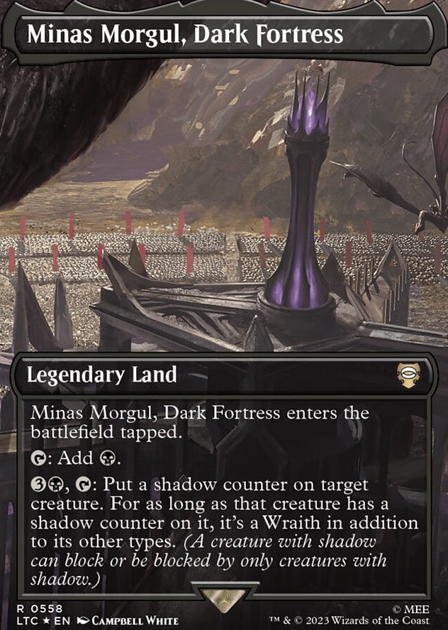 Minas Morgul, Dark Fortress [#0558 Holiday Collector Boosters] (LTC-R-FOIL)