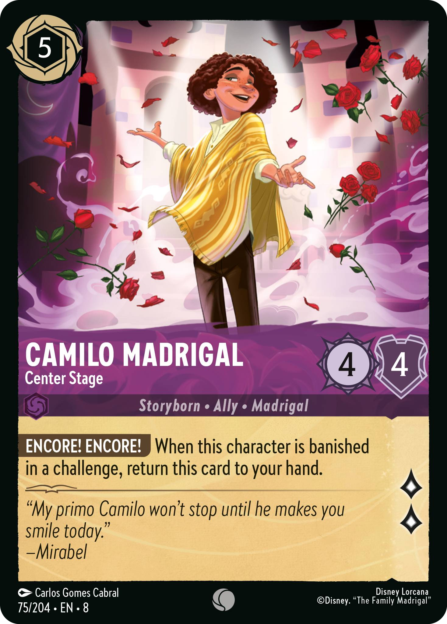 Camilo Madrigal - Center Stage (Reign of Jafar - 075/204 ) Common