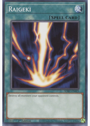 Raigeki (SDBT-EN025) 1st Edition Near Mint