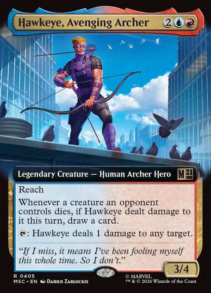Hawkeye, Avenging Archer [ #0405 Extended Art ] (MSC-R)