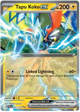 Tapu Koko ex - 051/159 (JTG) Double Rare