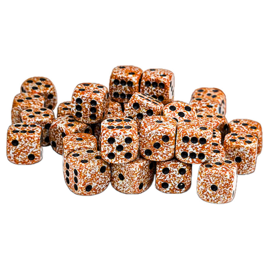 CHX25933: Speckled - 12mm D6 Rust (36)