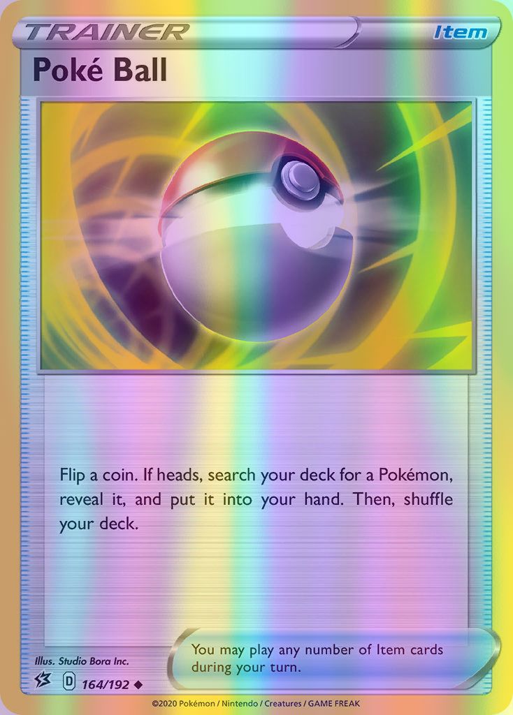 Poke Ball - 164/192 (SWSH02) Uncommon - Near Mint Reverse Holofoil