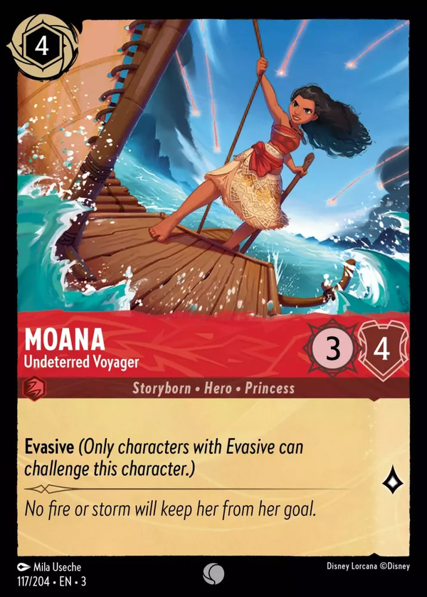 Moana - Undeterred Voyager (Into the Inklands 117/204) Common - Near Mint