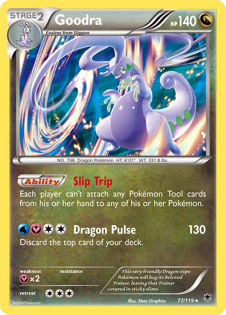 Goodra - 077/119 (PHF) Holo Rare - Near Mint Holofoil