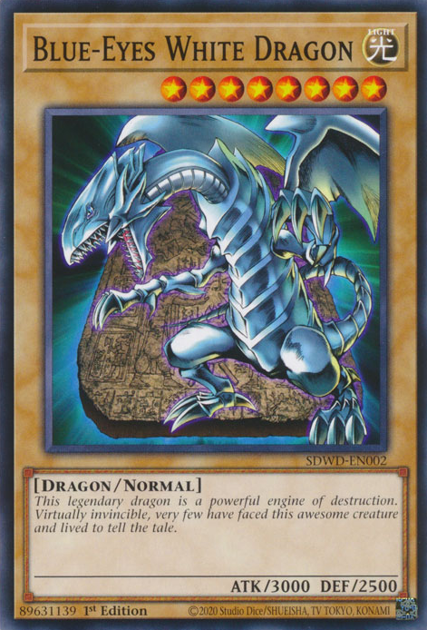 Blue-Eyes White Dragon (SDWD-EN002) Common - Near Mint 1st Edition
