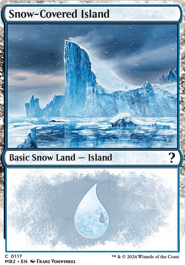 Snow-Covered Island [#0117 White-Border] (MB2-C)