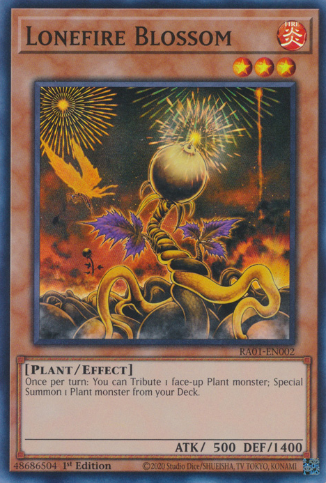 Lonefire Blossom (RA01-EN002) Super Rare - Near Mint 1st Edition