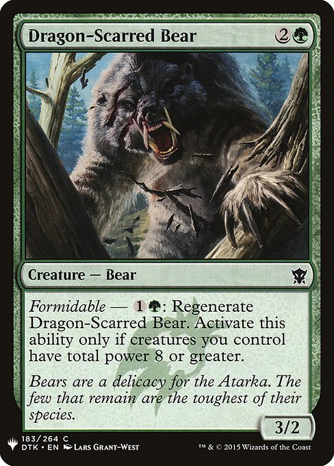 Dragon-Scarred Bear [Mystery Booster #1186] (DTK-C)