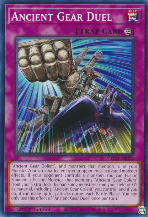 Ancient Gear Duel (LEDE-EN072) Common - Near Mint 1st Edition