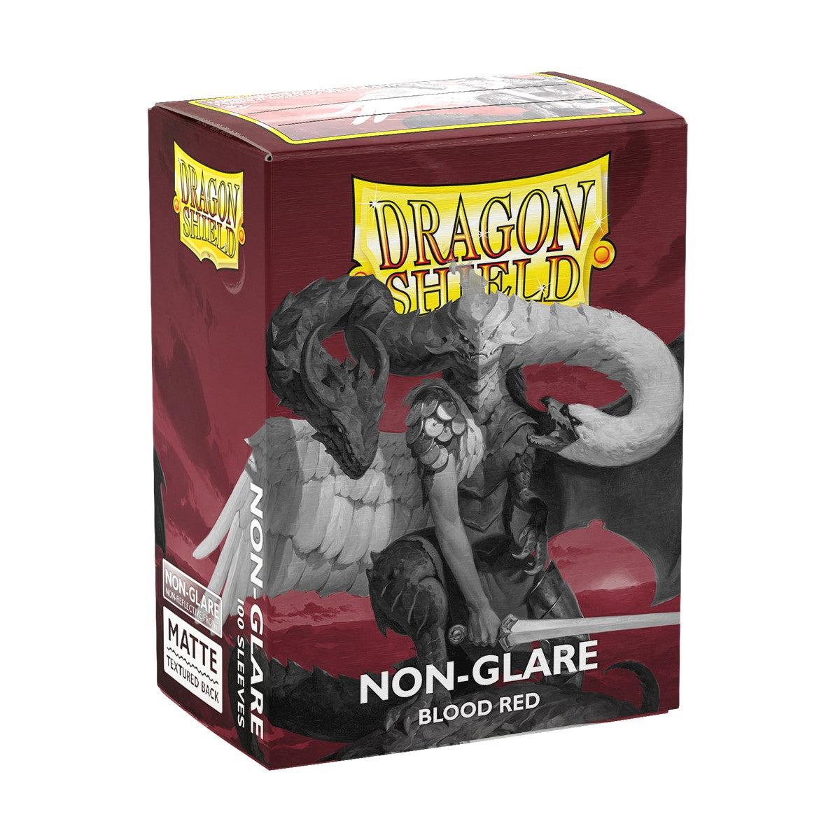 Dragon Shield: Standard - Matte Non-Glare: Blood Red 100 Count
