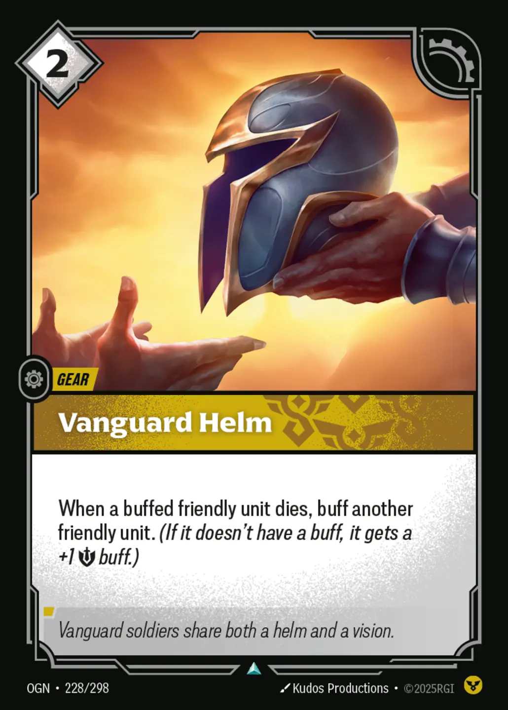 Vanguard Helm - 228/298 (OGN) Uncommon