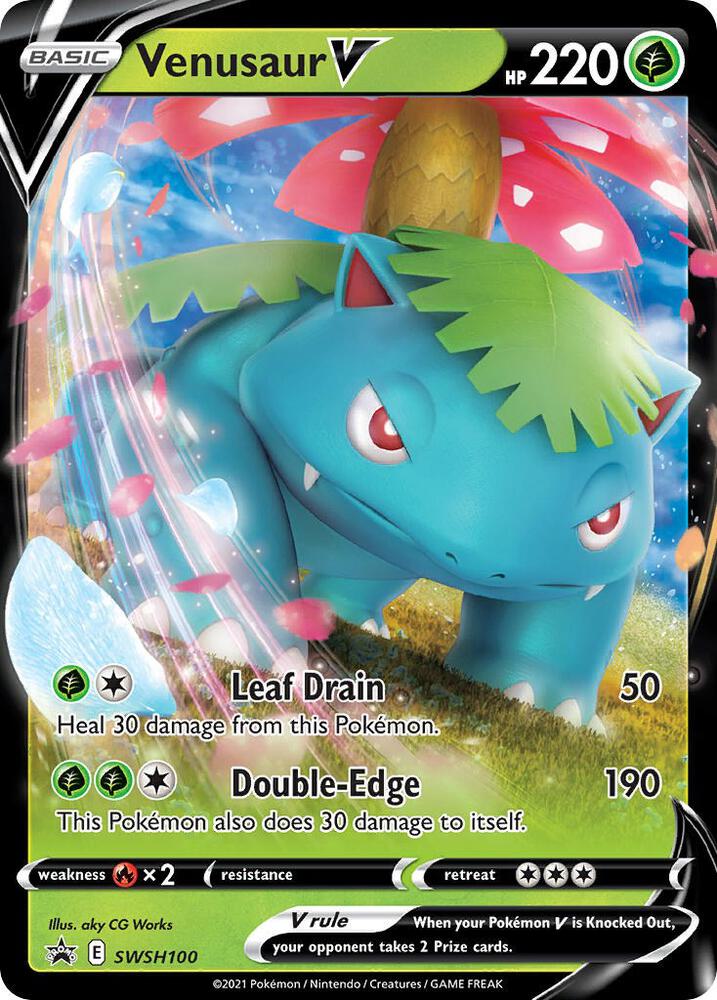 Venusaur V - SWSH100 (SWSH:PR) Promo - Light Play Holofoil
