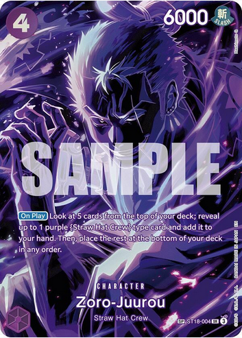 Zoro-Juurou (SP) ST18-004 (Alternate Art) - Legacy of the Master (OP12)