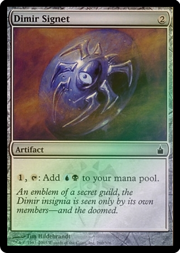 Dimir Signet (RAV-C-FOIL) Light Play