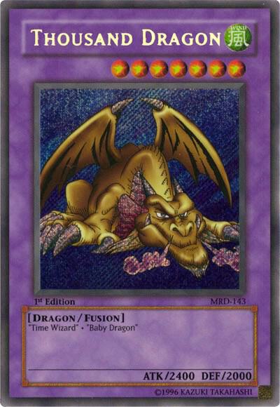 Thousand Dragon (MRD-143) Secret Rare Light Play Unlimited