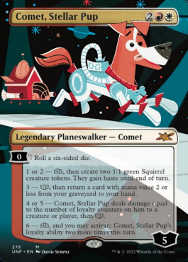 Comet, Stellar Pup [#275 Borderless Planeswalkers] (UNF-M)