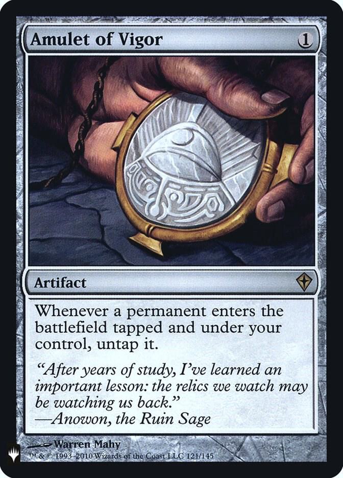 Amulet of Vigor (WWK-R-LIST-FOIL) Light Play