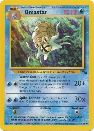 Omastar - 40/62 (FO) Uncommon - Near Mint Unlimited