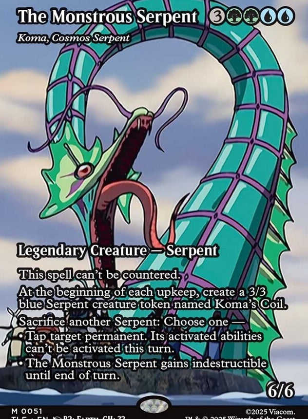 The Monstrous Serpent - Koma, Cosmos Serpent [ #0051 Borderless ] (TLE-M)