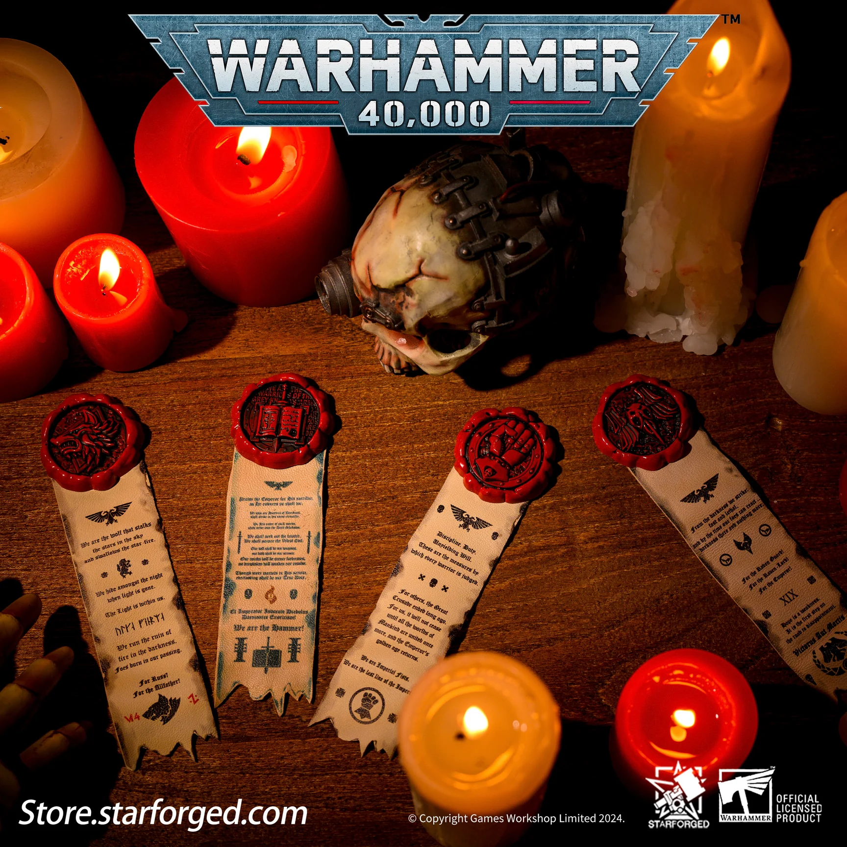 Starforged: Warhammer 40K - Purity Seals: Set 3 [Raven Guard, Space Wolves, Imperial Fists, Grey Knights (New)]