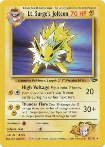 Lt. Surge's Jolteon (28/132)