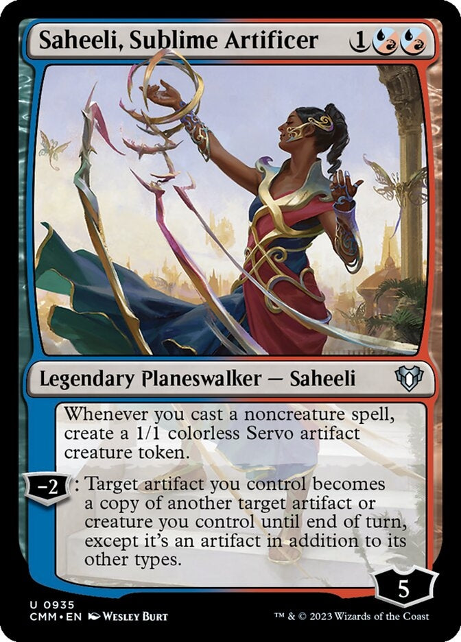 Saheeli, Sublime Artificer [#0935 Reprints] (CMM-U)