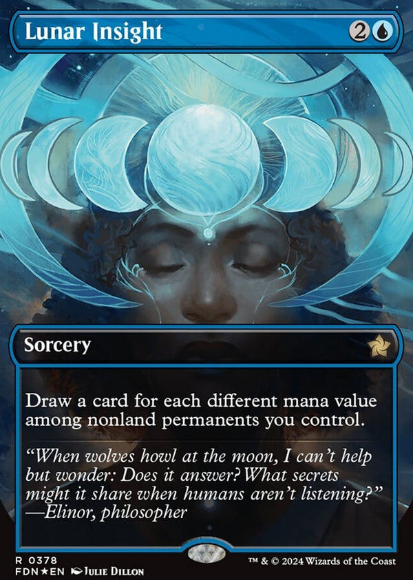 Lunar Insight [#0378 Mana Foil] (FDN-R)