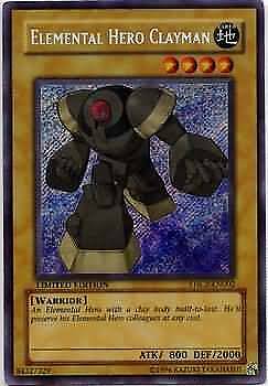 Elemental Hero Clayman (EHC2-EN002) Secret Rare Limited Edition Damaged