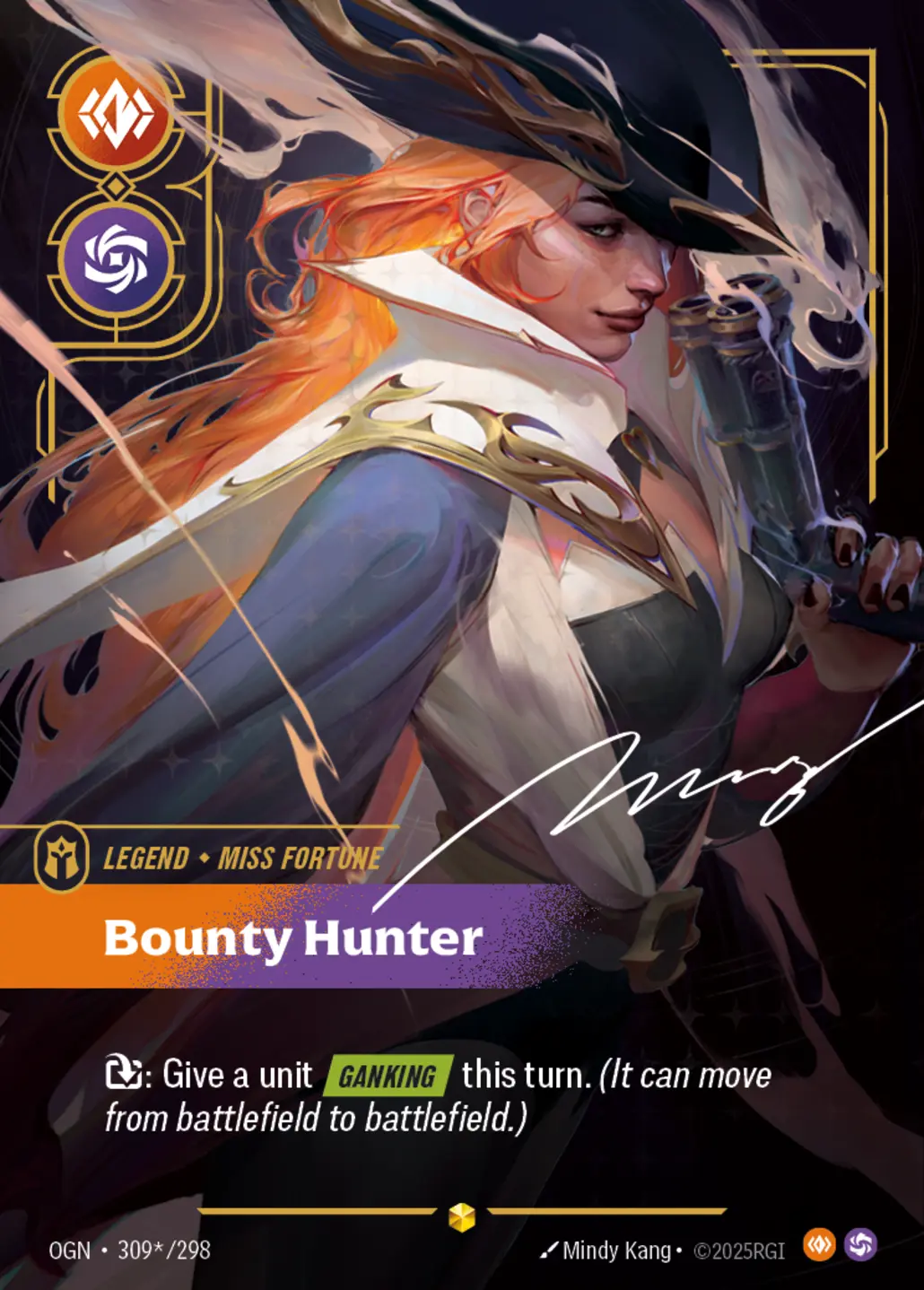 Miss Fortune - Bounty Hunter (Signature) - 309*/298 (OGN) Showcase