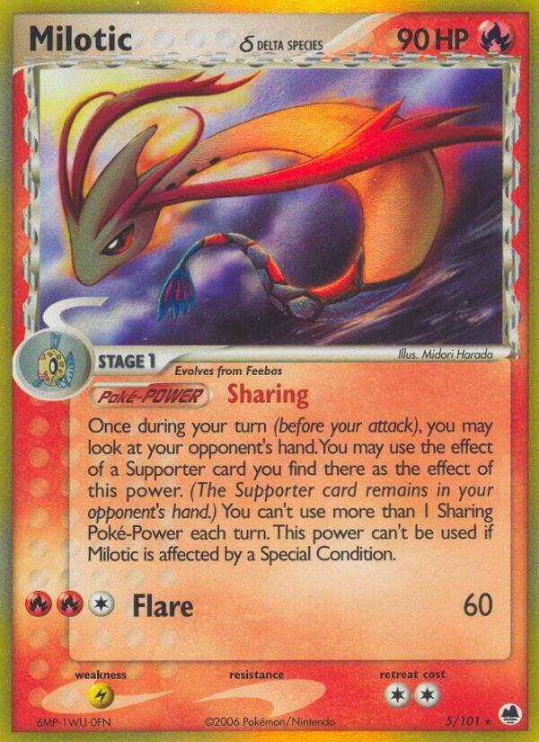 Milotic (Delta Species) - 005/101 (DF) Holo Rare - Damaged Holofoil