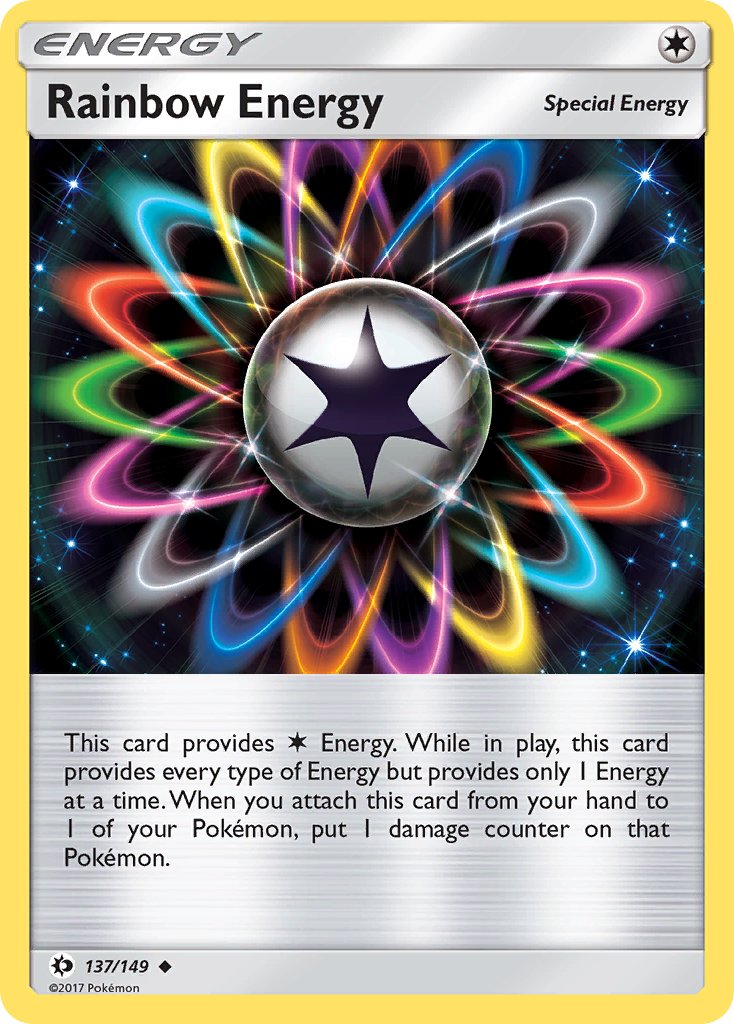 Rainbow Energy - 137/149 (SM01) Uncommon - Near Mint