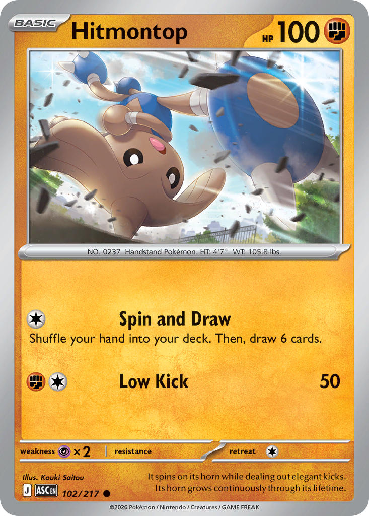 Hitmontop - 102/217 (ASC) Common