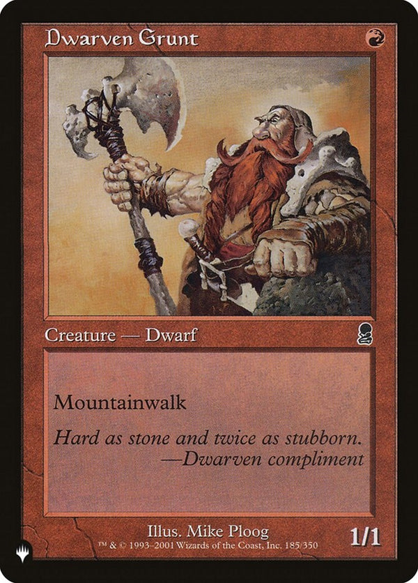 Dwarven Grunt (ODY-C-LIST)