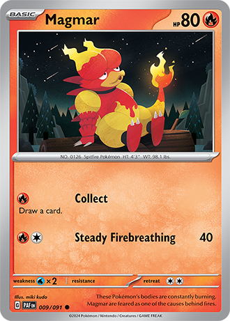 Magmar - 009/091 (PAF) Common - Near Mint