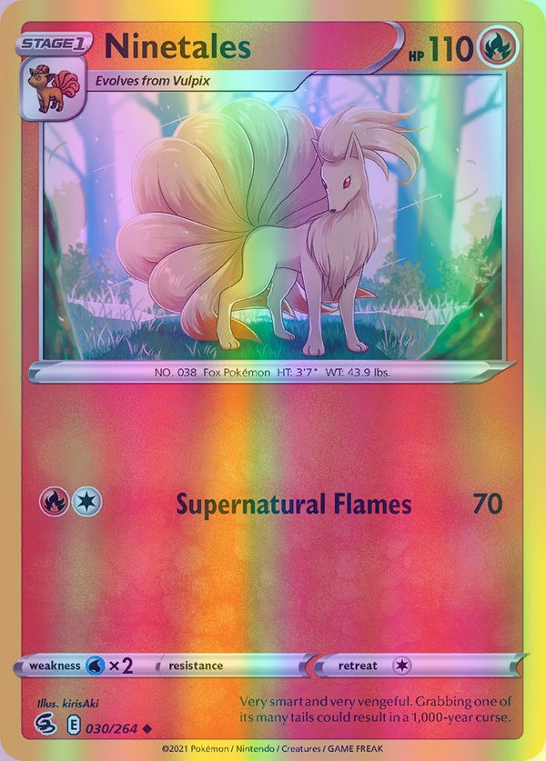 Ninetales - 030/264 (SWSH08) Uncommon - Near Mint Reverse Holofoil