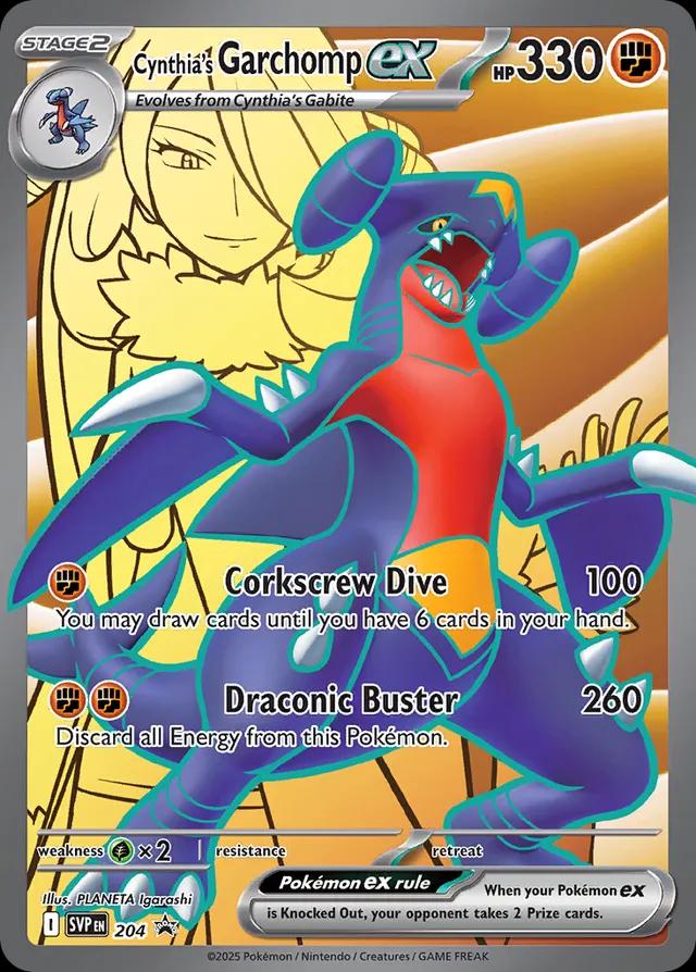 Cynthia's Garchomp ex - 204 (SVP) Promo Near Mint