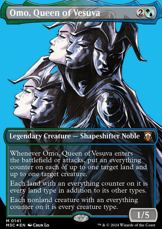 Omo, Queen of Vesuva [#0141 Borderless Profile Ripple Foil] (M3C-M)