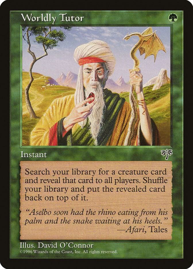 Worldly Tutor (MIR-U) Damaged