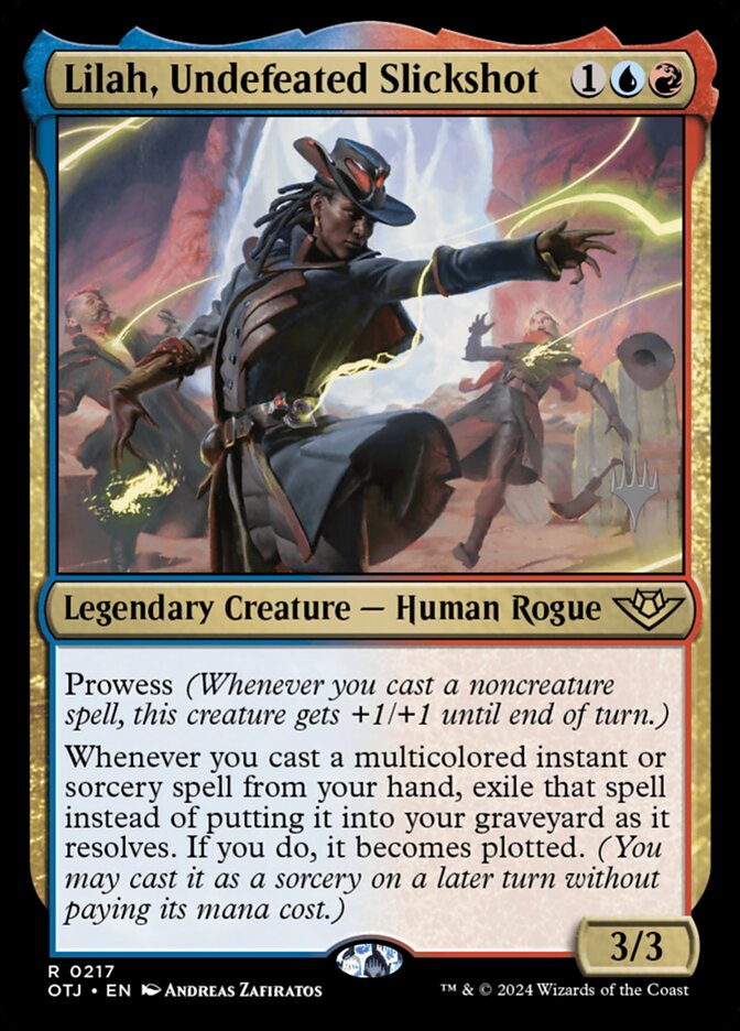 Lilah, Undefeated Slickshot [#0217] (OTJ-R-PP-FOIL)