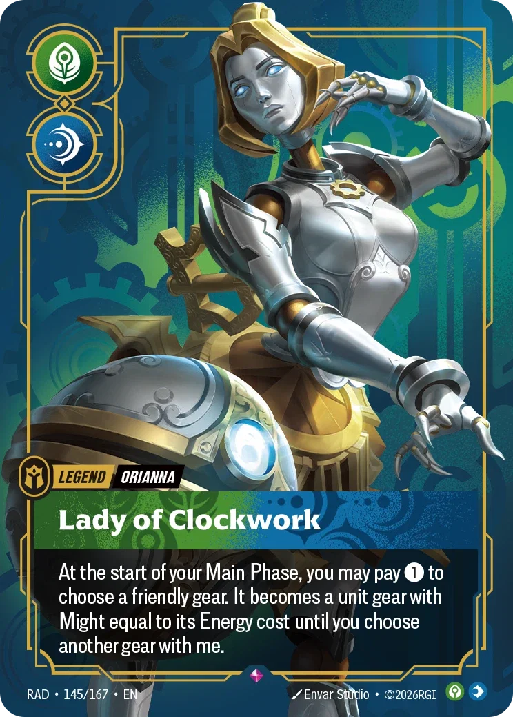 Orianna, Lady of Clockwork - 145/167 (RAD) Rare