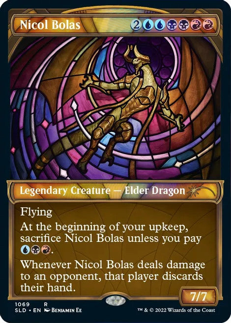 Nicol Bolas [#1069 Stained Glass Textured Foil] (SLD-R)
