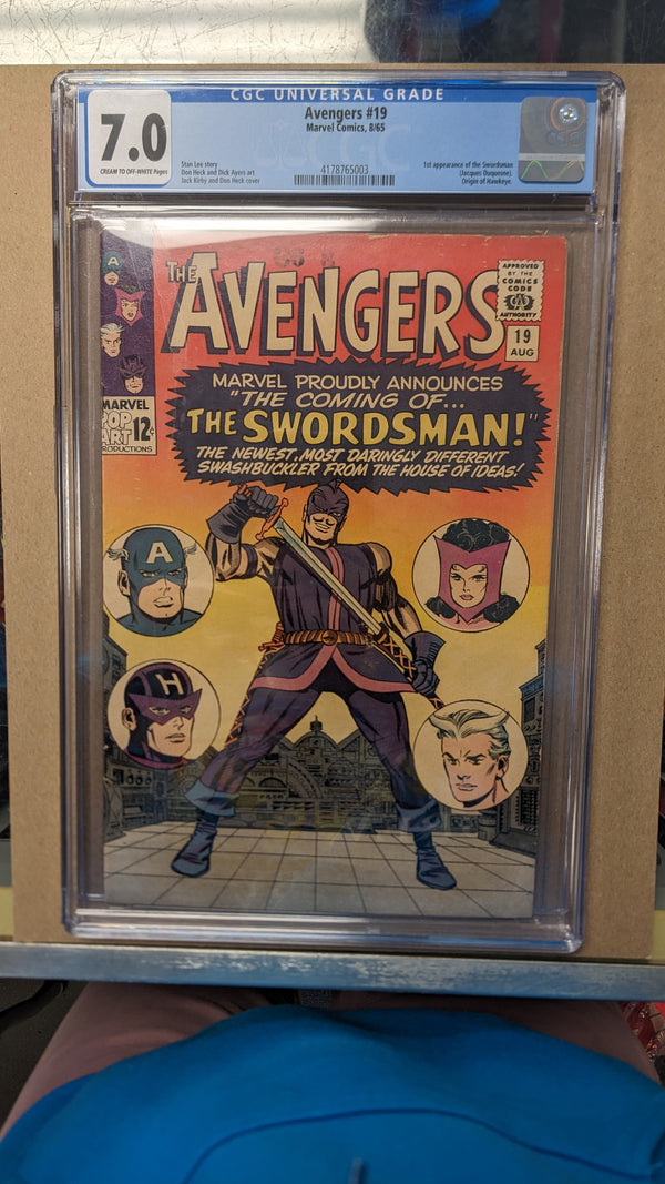 Avengers (1963 Series) #19 (CGC 7.0) 1st Appearance of the Swordsman