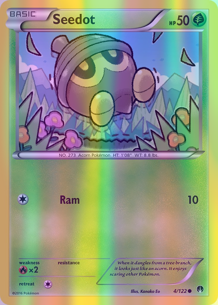 Seedot - 004/122 (BKP) Common - Near Mint Reverse Holofoil