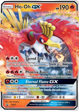 Ho-Oh GX - SM57 (SM:PR) Promo - Near Mint Holofoil