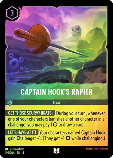 Captain Hook's Rapier (Into the Inklands 199/204) Uncommon - Near Mint Cold Foil