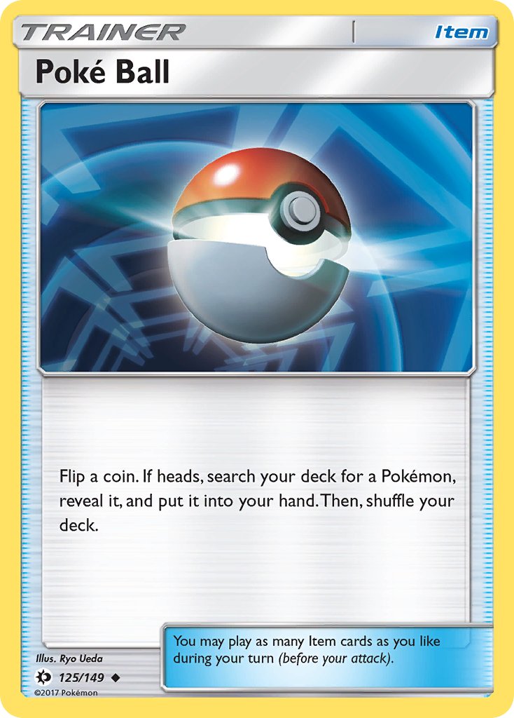Poke Ball - 125/149 (SM01) Uncommon - Near Mint