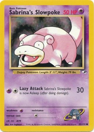 Sabrina's Slowpoke - 95/132 (G1) Common Near Mint Unlimited