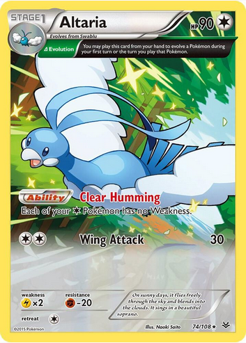 Altaria (Delta) - 074/108 (ROS) Rare - Light Play Reverse Holofoil